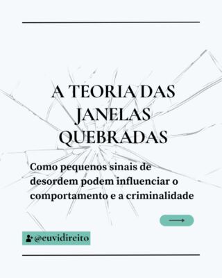 A Teoria das Janelas Quebradas mostra como a desordem pode incentivar o crime. O experimento de Philip Zimbardo, em 1969, provou isso: dois carros foram abandonados em bairros diferentes. O que estava no Bronx foi rapidamente vandalizado. Já o de Palo Alto ficou intacto… até que um vidro foi quebrado. Pouco tempo depois, foi destruído também.

Isso levou à conclusão de que quando um ambiente parece descuidado, as pessoas sentem que podem desrespeitar regras sem consequências. Nos anos 1990, Nova York aplicou essa ideia, reprimindo pequenos delitos e reduzindo a criminalidade.

Mas a teoria tem um lado problemático: e se, em vez de só punir, o foco fosse também na organização dos espaços?

📌 Regiões mais pobres, onde há mais descuido urbano, acabam sendo estigmatizadas.
📌 A política de “tolerância zero” pode levar a abusos policiais e criminalização da pobreza.
📌 Pequenos erros não são tolerados, não só na segurança pública, mas também em ambientes corporativos e acadêmicos, gerando climas tóxicos.

O estudo provou que a teoria existe e nos faz entender muitos comportamentos. Mas a aplicação não deveria ser apenas reprimir quem erra, e sim consertar as janelas quebradas.

E você, o que acha?

*No último slide fui sabotada pelo corretor, é conSertar.