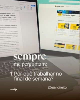 Sempre me fazem essas duas perguntas.

Pra mim não é nada de mais, tem a ver com a responsabilidade com aquela pessoa que confiou em mim e com estar mais preparada.

E claro com organização e método. Cada um tem um jeito.

Você também tem manias estranhas?